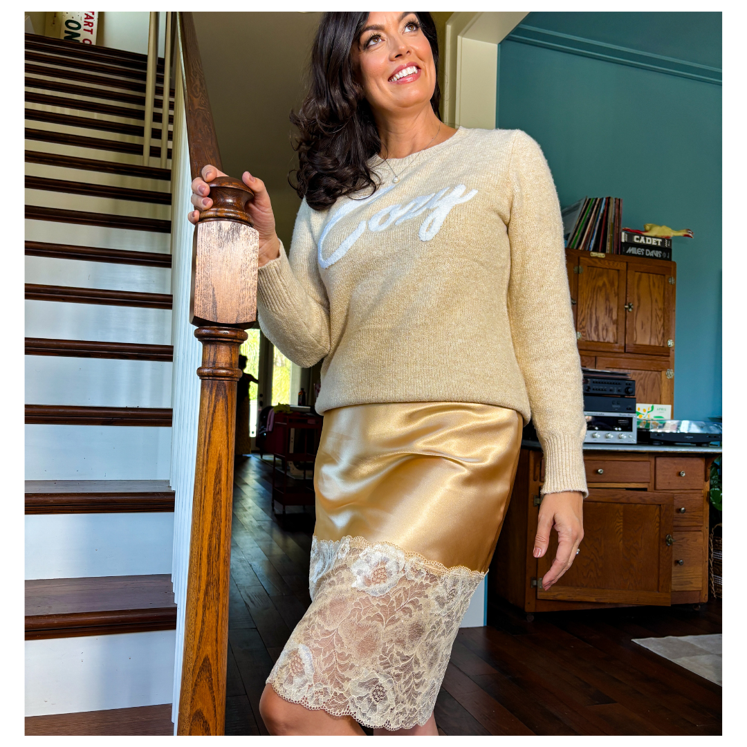 Jasmine Buttered Biscuit 23" Half Slip
