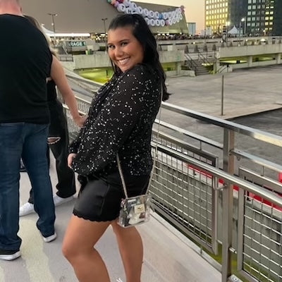 Jasmine Black 15" Half Slip