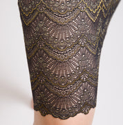 Jasmine Black & Gold Long Lace