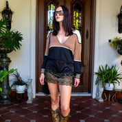 Shorty Black & Gold Pearl