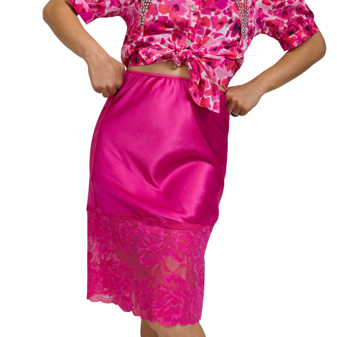 Jasmine Furious Pink 23" Half Slip